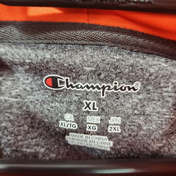 Mens Gray & Orange Champion Hoodie Sweatshirt Oklahoma State Cowboys Size XL - Picture 6 of 10